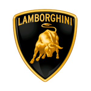 Logo lamborghini blanc