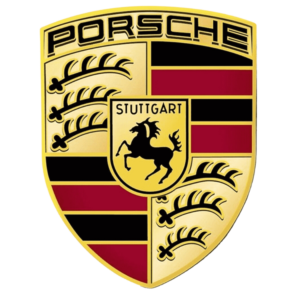 Logo porsche blanc